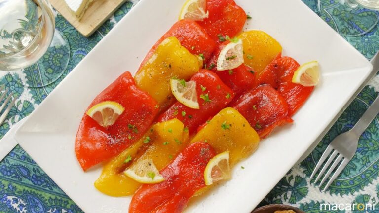 簡単皮むき！ 焼き パプリカの ハニー レモン マリネ  のレシピ 作り方