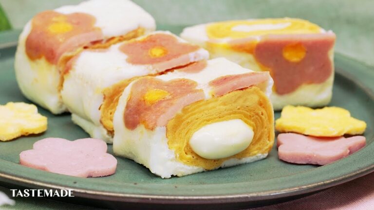 お弁当に入ってたら嬉しい！お花のチーズ卵焼き🌼 #Shorts