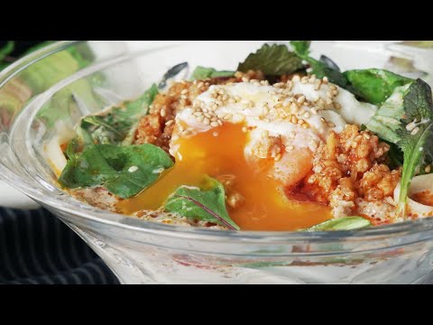 【夏バテデモダイジョウブ】まろやか豆乳の冷やし担々麺