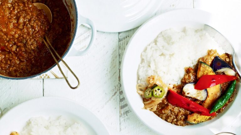 夏野菜のキーマカレー