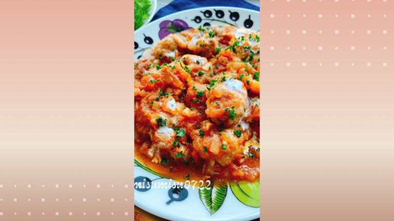 豚こまボールのトマト煮込み | Tomato stew with pork meatballs