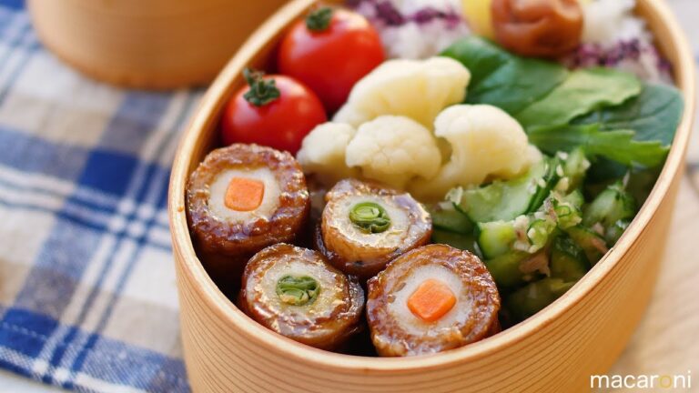 お弁当を華やかに！ 野菜入り ちくわの カラフル 肉巻き のレシピ 作り方