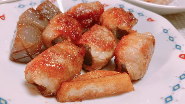 40分全集中‼️巻き巻きお肉で5品作る‼️(肉巻き🥓照り焼き、梅肉と山芋の香り焼き、トマトチーズ焼き、肉巻きこんにゃくポン酢焼き、ズッキーニのマヨソテー)