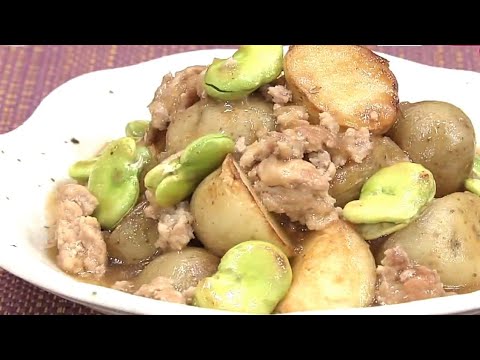 新ジャガのひき肉あんかけ