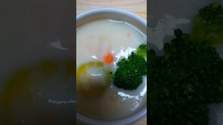 クリームシチュー作ったぞ〜💪芽キャベツ入りヘルシーシチュー💯