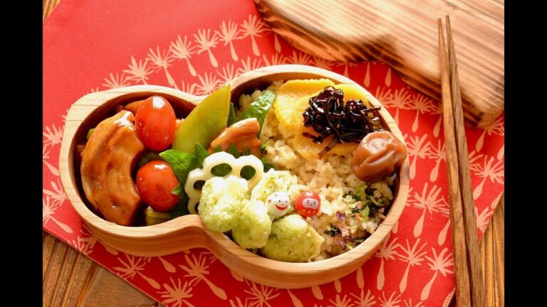 【お弁当作り】車麩の甘酢あん弁当の作り方〜How to make Japanese bento lunch box〜