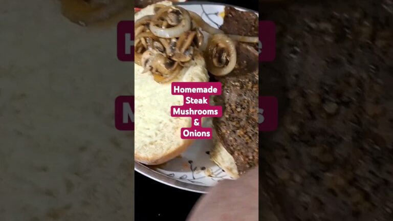 Steak mushrooms & onions sub