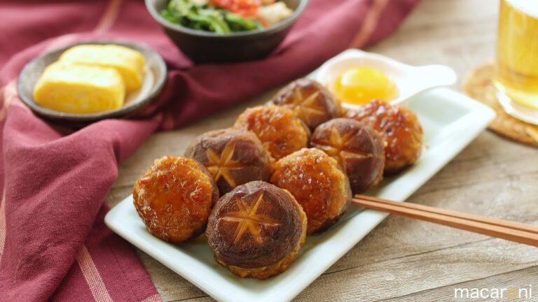 ふっくらジューシー！ 肉厚 しいたけ つくね のレシピ 作り方