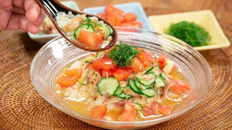 トースターで簡単！トマトとツナの濃厚冷や汁