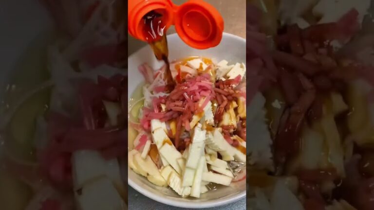 ビールが進む🍺長芋と紅生姜のピリ玉#shorts
