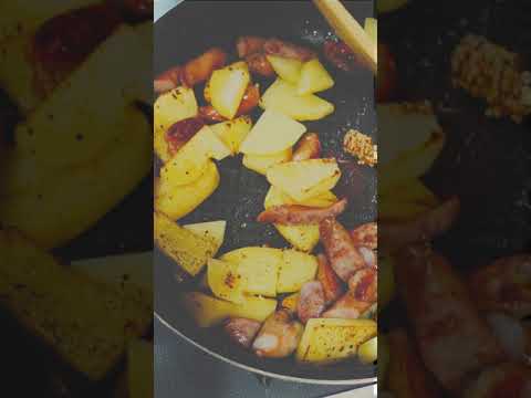 【おつまみ】じゃが芋とウインナーの粒マスタード炒め#shorts