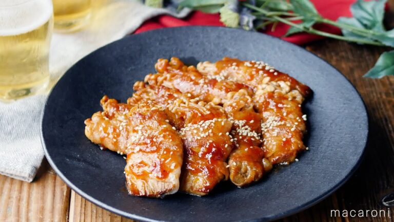 【肉巻きヤンニョムえのき】シャキシャキな食感が楽しい！甘辛たれがやみつきに♪｜macaroni（マカロニ）