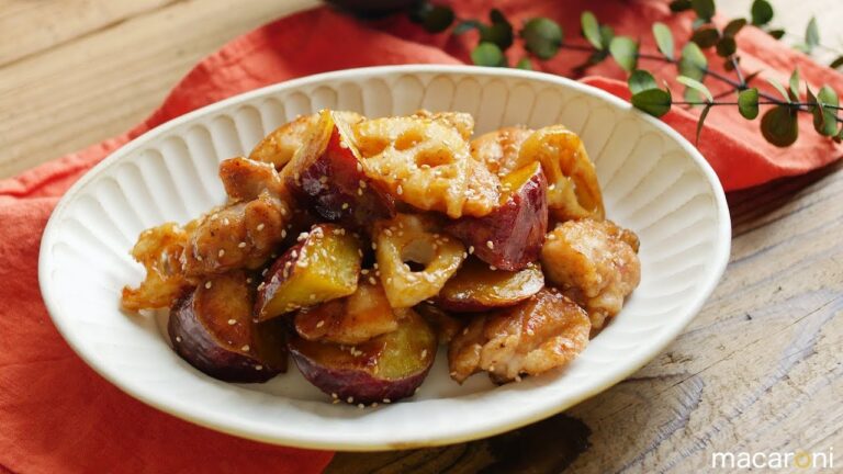 鶏もも肉とさつまいもの甘酢炒め のレシピ 作り方