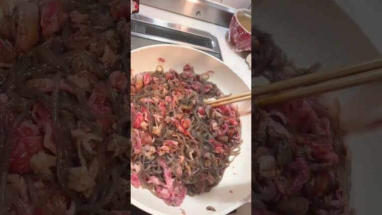 牛肉とこんにゃく炒め