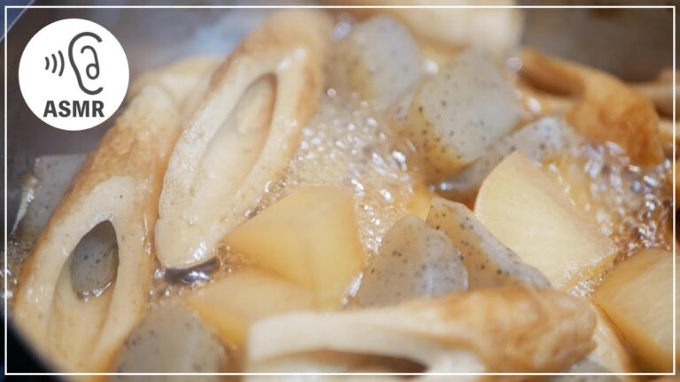 【ASMR】簡単絶品！こんにゃくと大根の煮物の作り方 #StayHome
