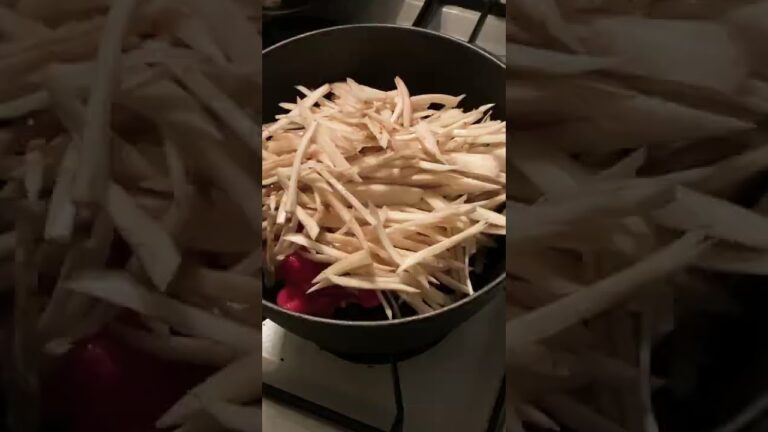 牛肉たっぷりで食べ応え抜群！きんぴらごぼう簡単レシピ｜Kinpira burdock simple recipe