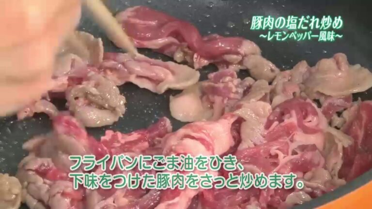 R13 豚肉の塩だれ炒め