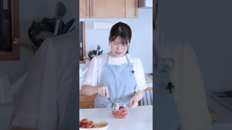 【トマトの塩麹和え】味付け簡単♪副菜レシピ