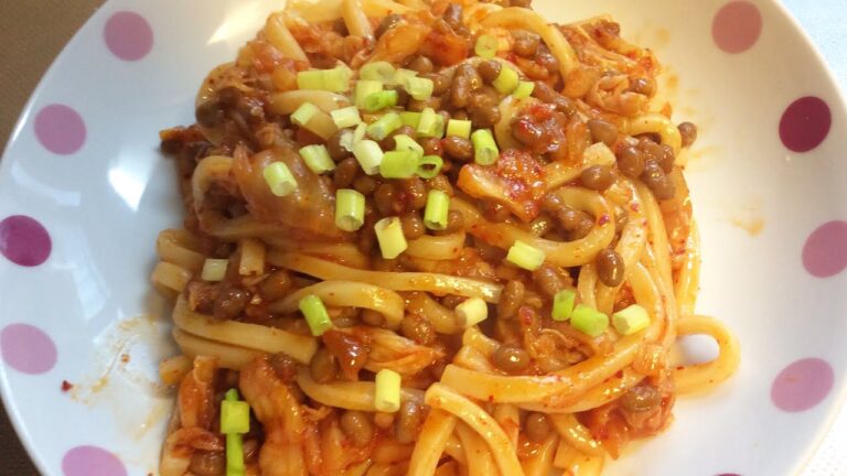 キムチ納豆うどん