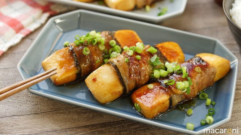 むっちりボリューミー！ ふわふわ はんぺんの 磯辺 肉巻きの レシピ 作り方