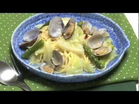 140301あさりとキャベツのスープパスタ