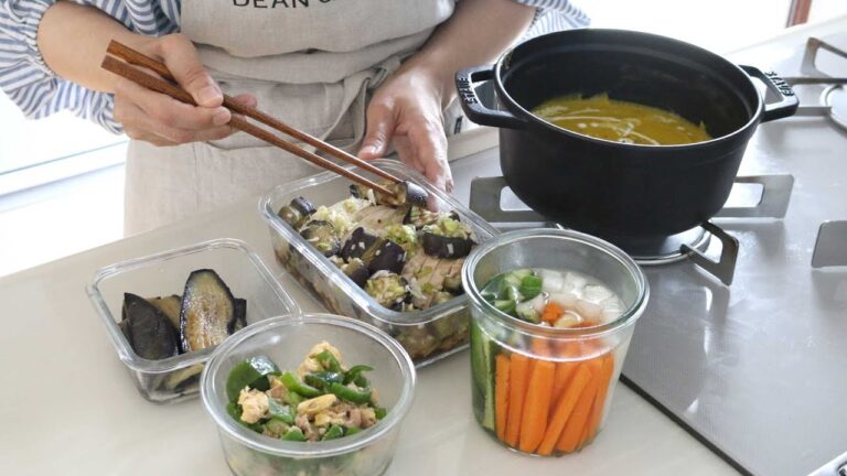 【ゆるっと作り置き】1時間以内に出来る！美味しい作り置きおかず5品