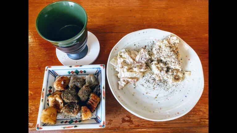 【こんにゃくとちくわの甘辛煮】