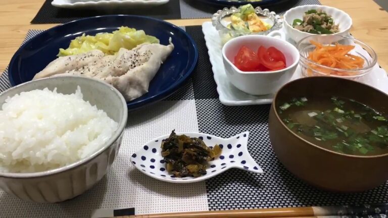 2018/03/19 夕飯【ささみのにんにく塩蒸し】