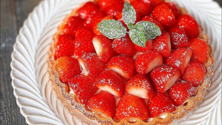 簡単♪いちごのレアチーズタルト