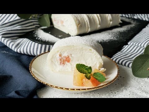 【雲かな？☁️】ふんわりさっぱりシトラスロールケーキ