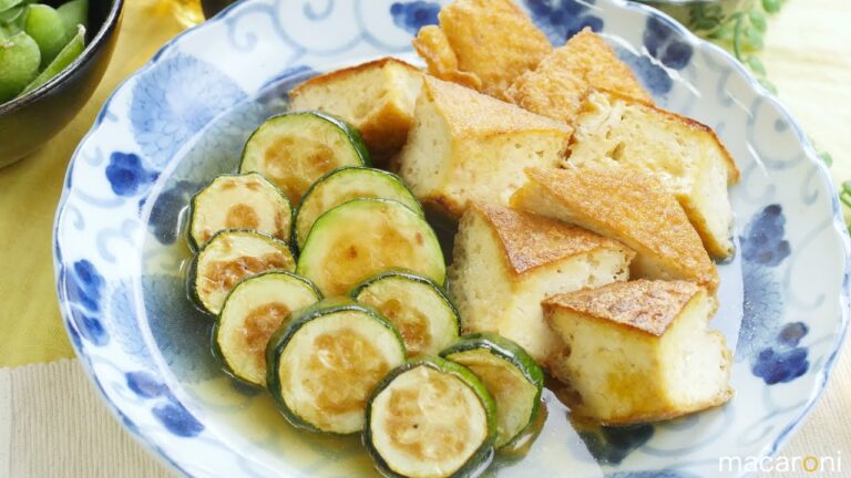 お出汁しみしみ！ ズッキーニと 厚揚げの コンソメ 焼き浸し のレシピ 作り方