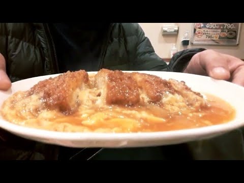 【帝国定食846】【なか卯カツとじ最強】これだけが旨い(カツとじ皿・生ビール「なか卯」)