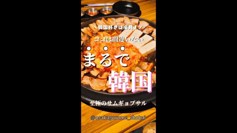 食べたらどハマりする『至極のサムギョプサル』