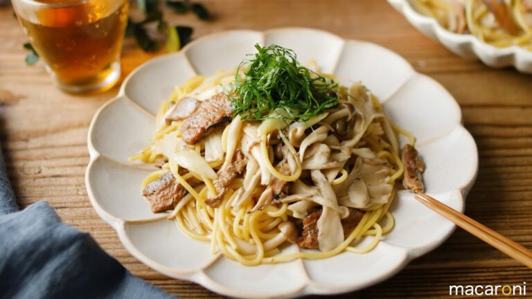 【すぐ麺】さんま缶で簡単！たっぷりきのこの和風パスタ の レシピ 作り方