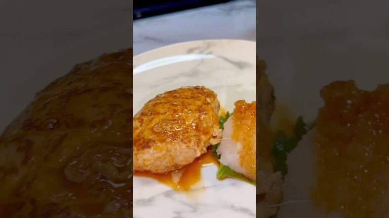 【ヘルシー】鳥ミンチと豆腐ハンバーグ〜あっさり和風ソース〜　#ダイエット #ダイエットレシピ #豆腐 #ヘルシー #ハンバーグ #和風 #腹持ち
