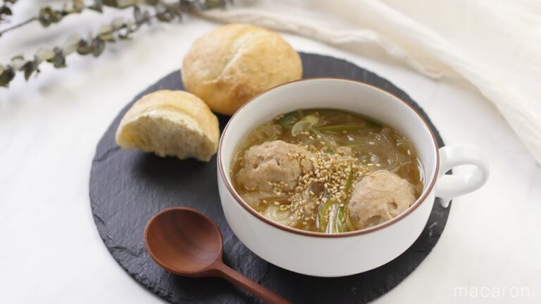 【365日のパンとスープ】鶏団子のたっぷりねぎごまスープ