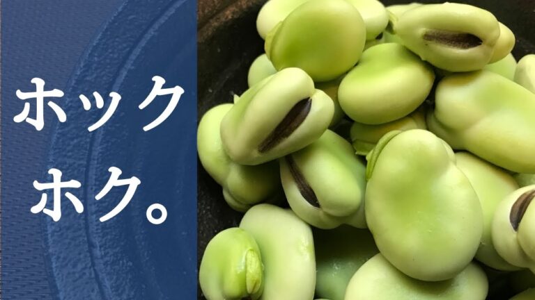 空豆の塩ゆで方法の決定版！プロのレシピ。