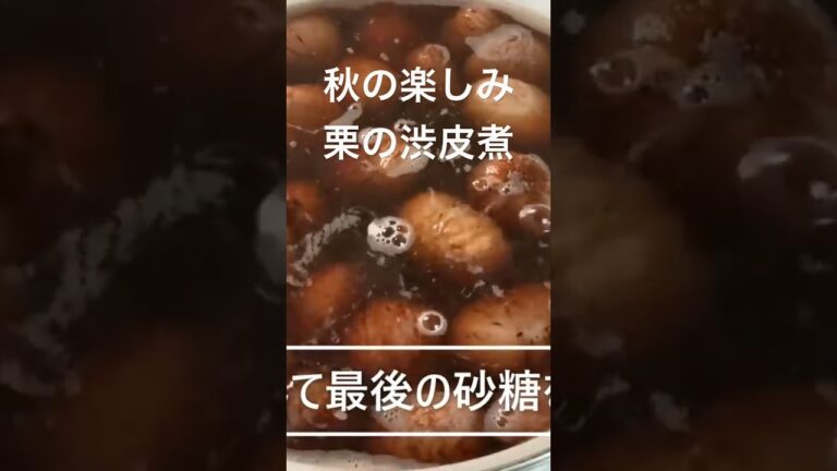 栗の渋皮煮#shorts #渋皮煮#秋の味覚　栗#栗