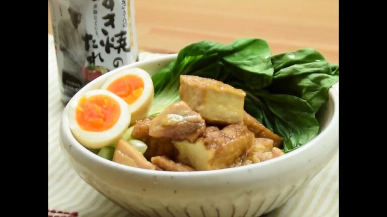 ローカーボでスッキリやせ！鶏肉と厚揚げ　ゆで卵の甘辛煮