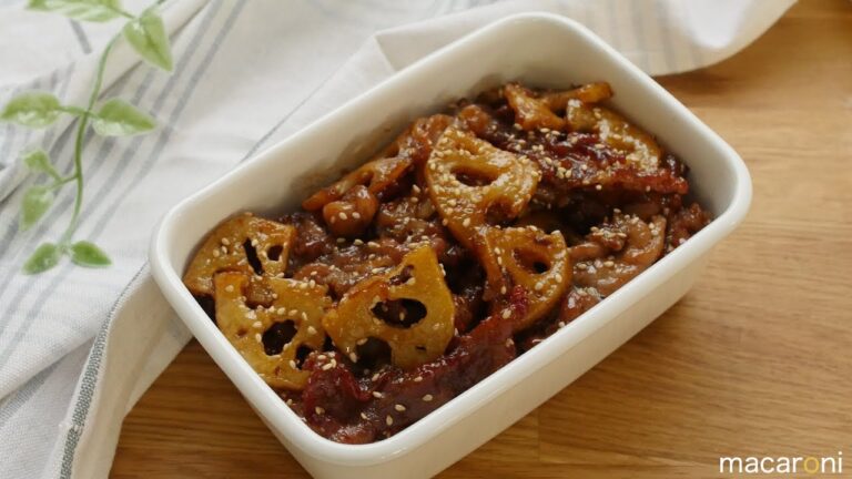 【作り置き】ごはん無限レベル 豚肉と れんこんの 甘辛 炒め のレシピ 作り方