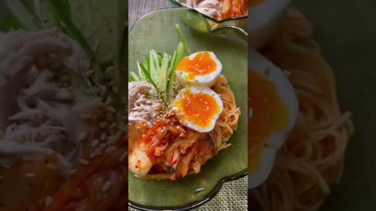 好きな具材をたっぷりのせて😋素麺で簡単ビビン麺