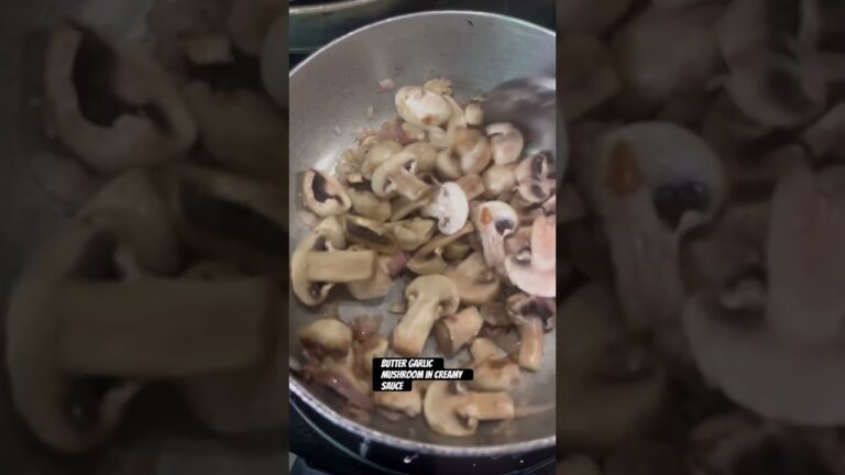 #buttergarlicmushrooms #creamy #creamymushroomsauce #mushroomrecipe #mushroomlovers #yummyfood#