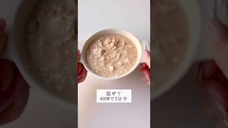 オートミールで作るふわとろオムライス。電子レンジで簡単に作れます。