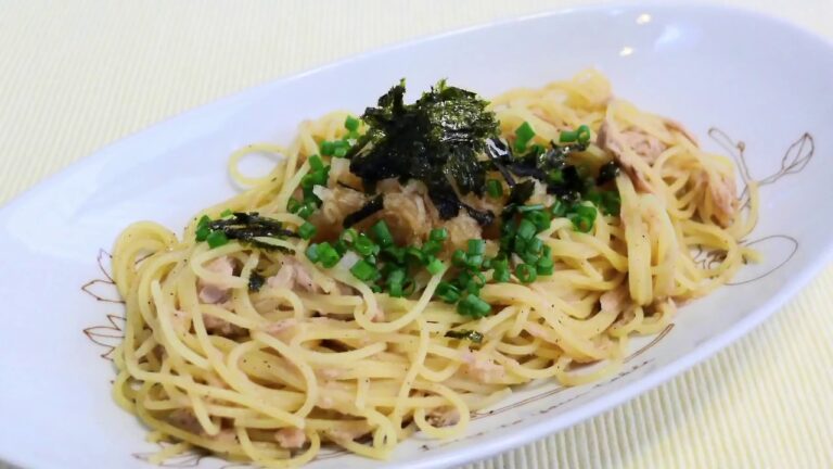 麺つゆで茹でるおろし大根ツナパスタ