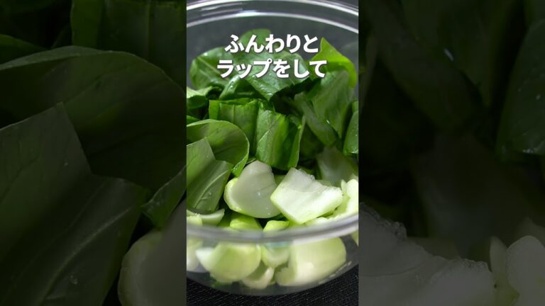 シャキシャキ食感がクセになる！チンゲン菜とじゃこのおひたし【今日のあと一品】【副菜レシピ】#shorts