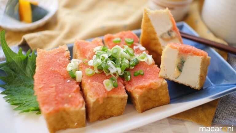 はさんで焼くだけ！ トースターで 香ばし 厚揚げの 明太 みそ マヨ 焼き のレシピ 作り方