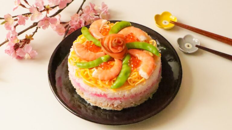 ひな祭りに！簡単に作れるちらし寿司ケーキ