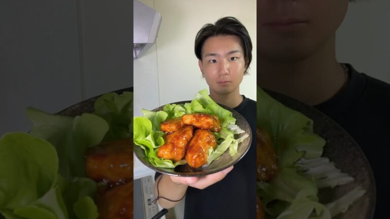 【鶏むね肉】ヤンニョムチキン！#shorts #自炊 #ダイエットレシピ