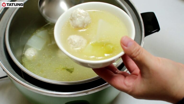 【大同電鍋レシピ】鶏だんごスープ