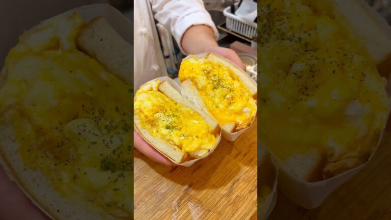 【巨大ふわふわ玉子サンド】こんなにデカいサンドイッチは反則だ！Giant fluffy egg sandwich 大阪グルメ 谷町九丁目